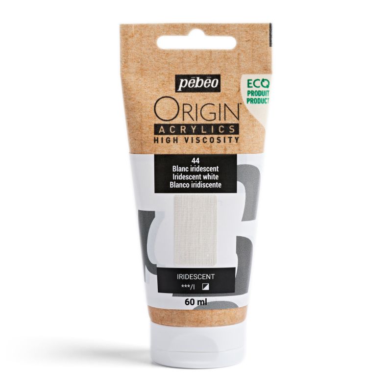 Pebeo Origin Acrylic Paint Iridescent White