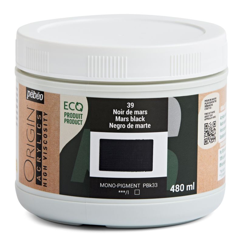 Pebeo Origin Acrylic Paint Mars Black