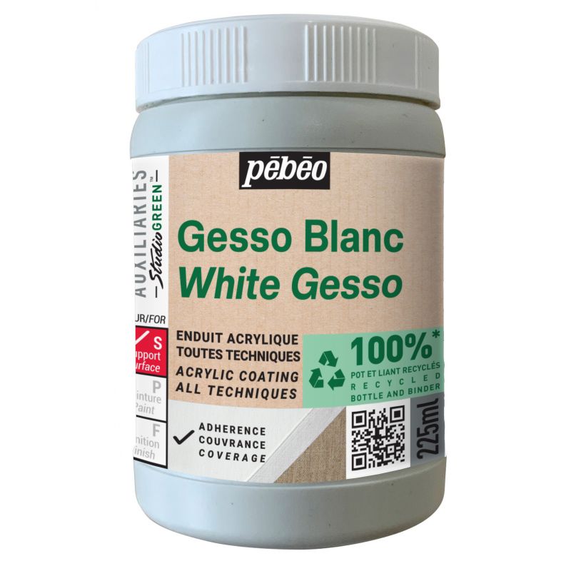 Pebeo Acrylic Medium White Gesso 225ml