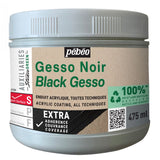 Pebeo Acrylic Medium Black Gesso 475ml