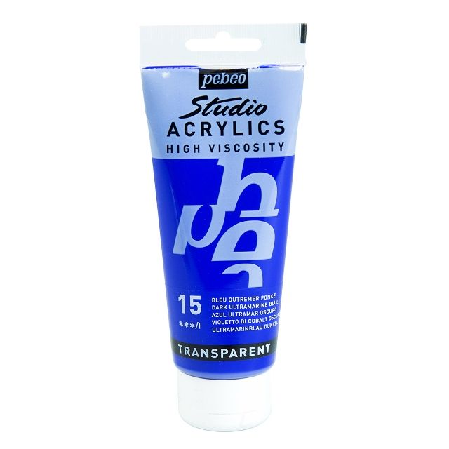 PEBEO STUDIO ACRYLIC PAINT DARK ULTRAMARINE BLUE