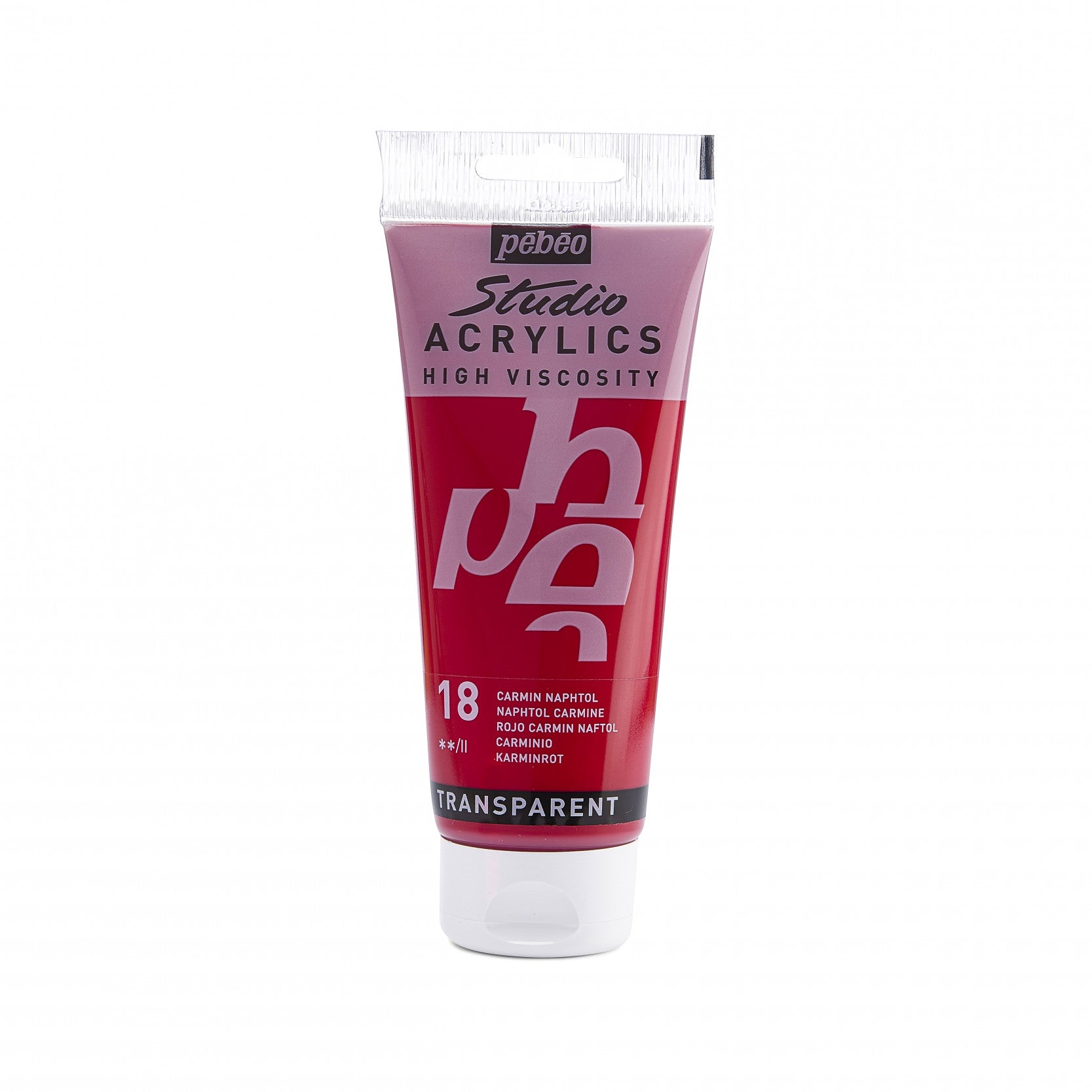 PEBEO STUDIO ACRYLIC PAINT NAPHTHOL CARMINE