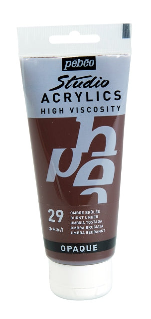 Pebeo Studio Acrylic Paint Burnt Umber