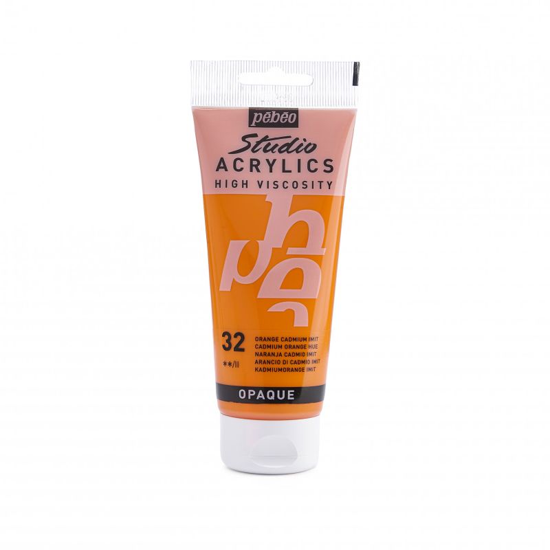 PEBEO STUDIO ACRYLIC PAINT CADMIUM ORANGE