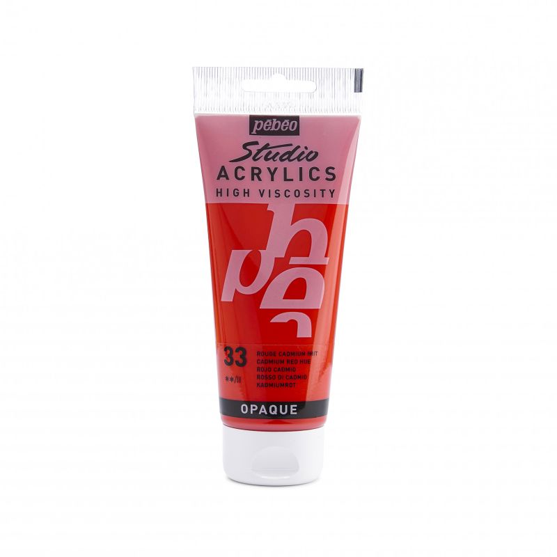 PEBEO STUDIO ACRYLIC PAINT CADMIUM RED HUE