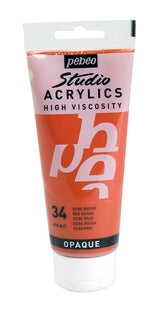 Pebeo Studio Acrylic Paint Red Ochre 100ml