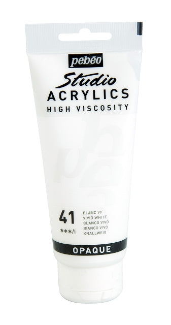 Pebeo Studio Acrylic Paint Vivid White