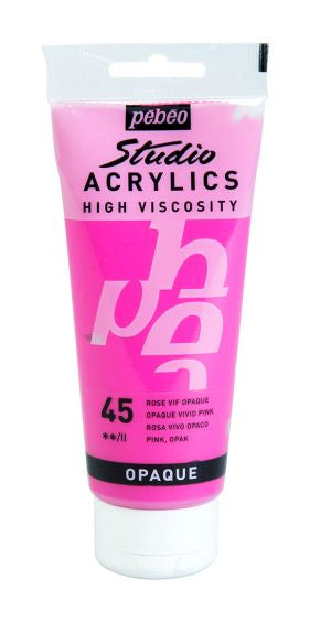 Pebeo Studio Acrylic Paint Vivid Pink 100ml