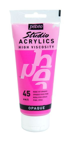 Pebeo Studio Acrylic Paint Vivid Pink 100ml