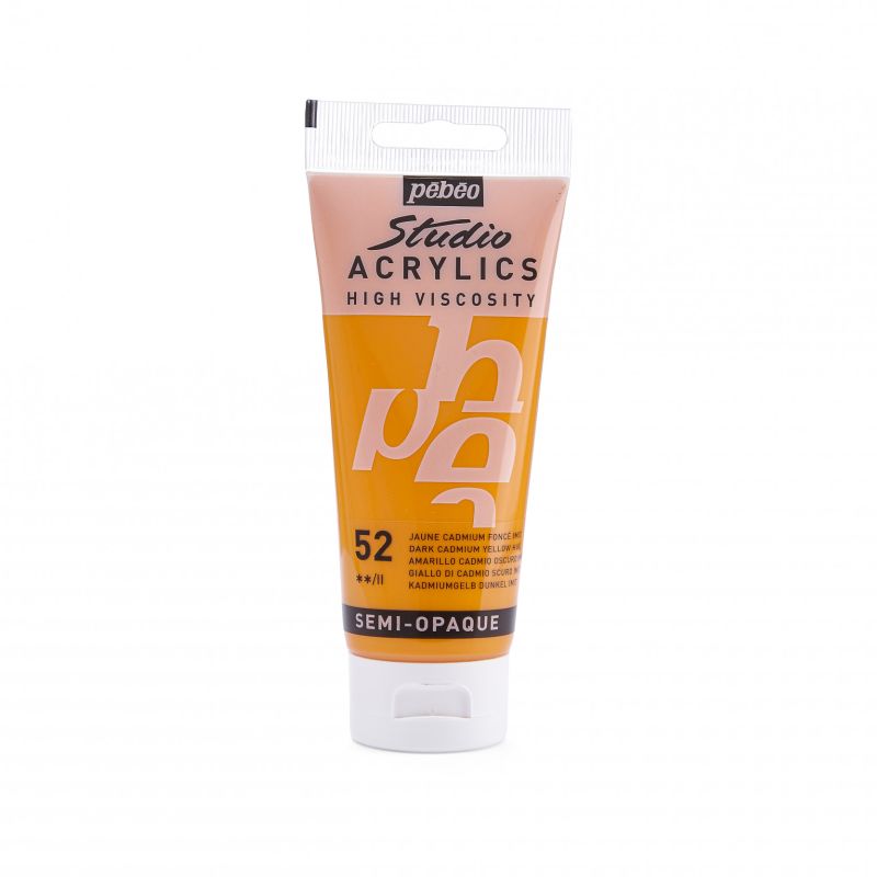 Pebeo Studio Acrylic Paint CADMIUM YELLOW DARK HUE