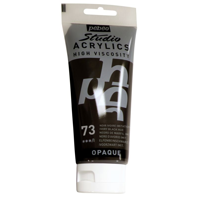 Pebeo Studio Acrylic Paint Ivory Black 100ml