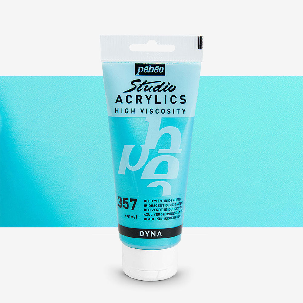 Pebeo Studio Acrylic Paint IRIDESCENT BLUE GREEN