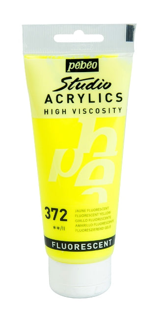 Pebeo Studio Acrylic Paint Fluro Yellow