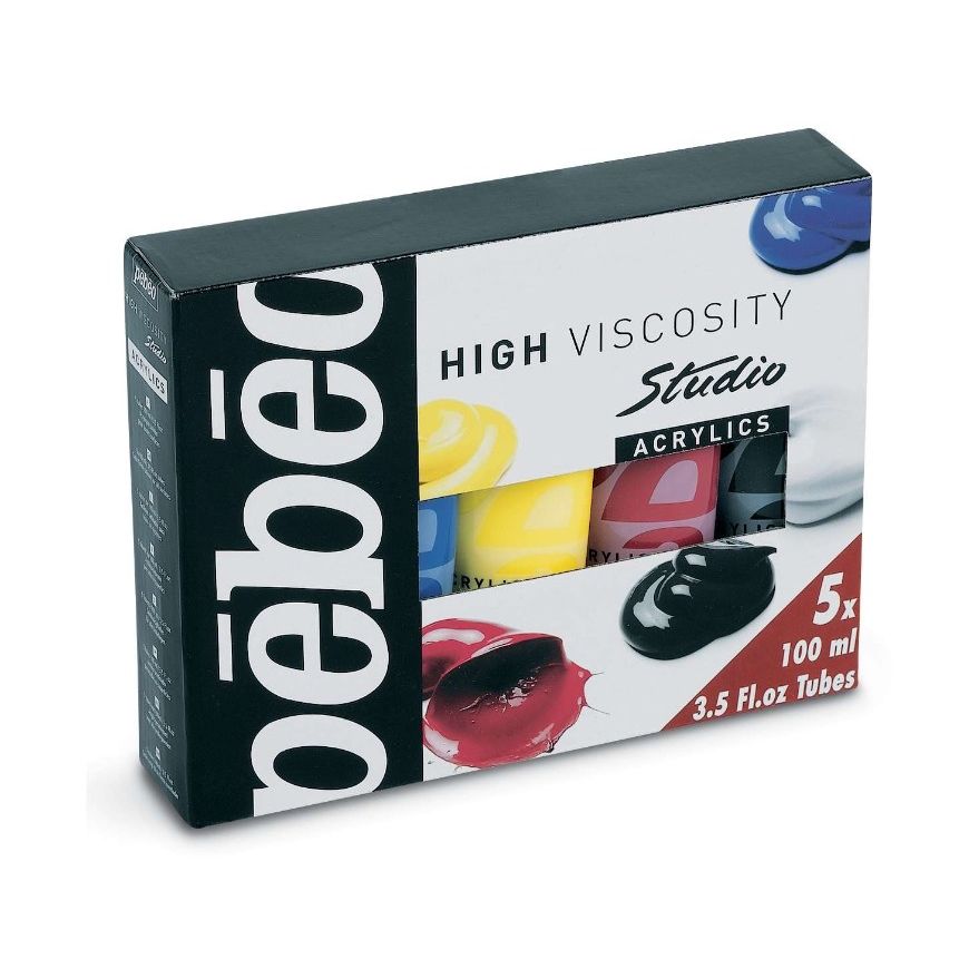 Pebeo Studio Acrylic Paint Set 5 SET