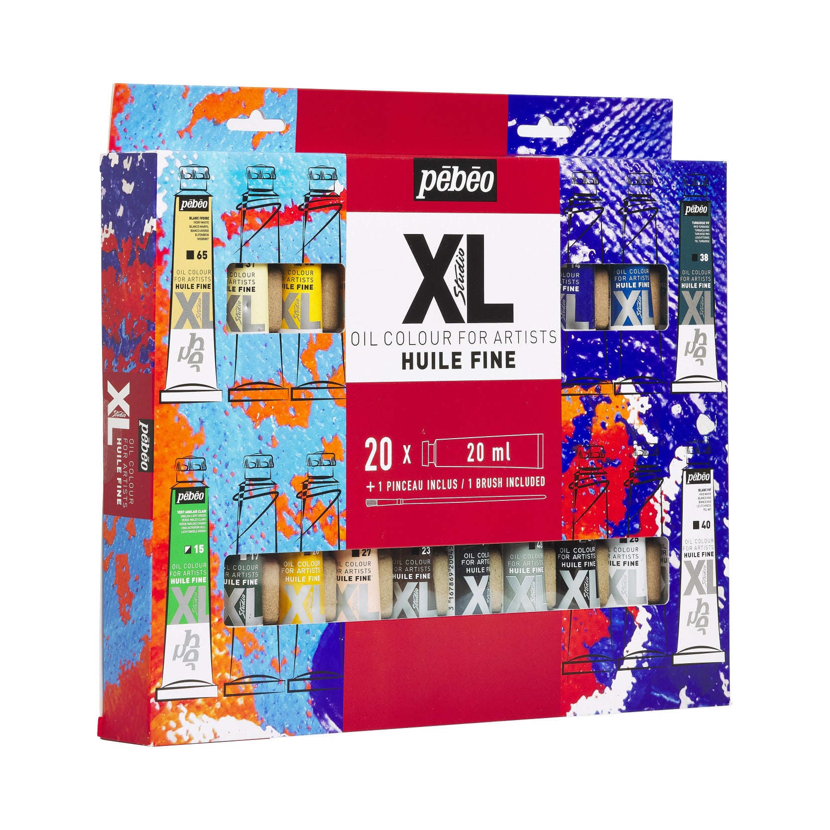 PEBEO XL OIL PAINT SET 20 WITH BRUSH