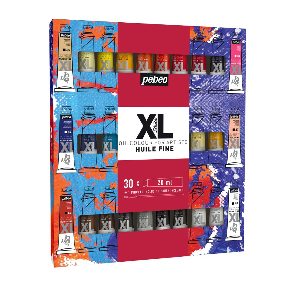 PEBEO XL OIL PAINT SET 30 WITH BRUSH