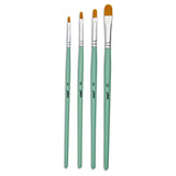 Pebeo Brush Short Filbert Yellow Polyamide Set 4 SET