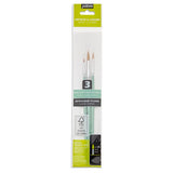 Pebeo Brush Short Round Yellow Polyamide Set 3 SET