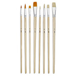 Pebeo Brush Long Bristle Polyamide Set 8 SET