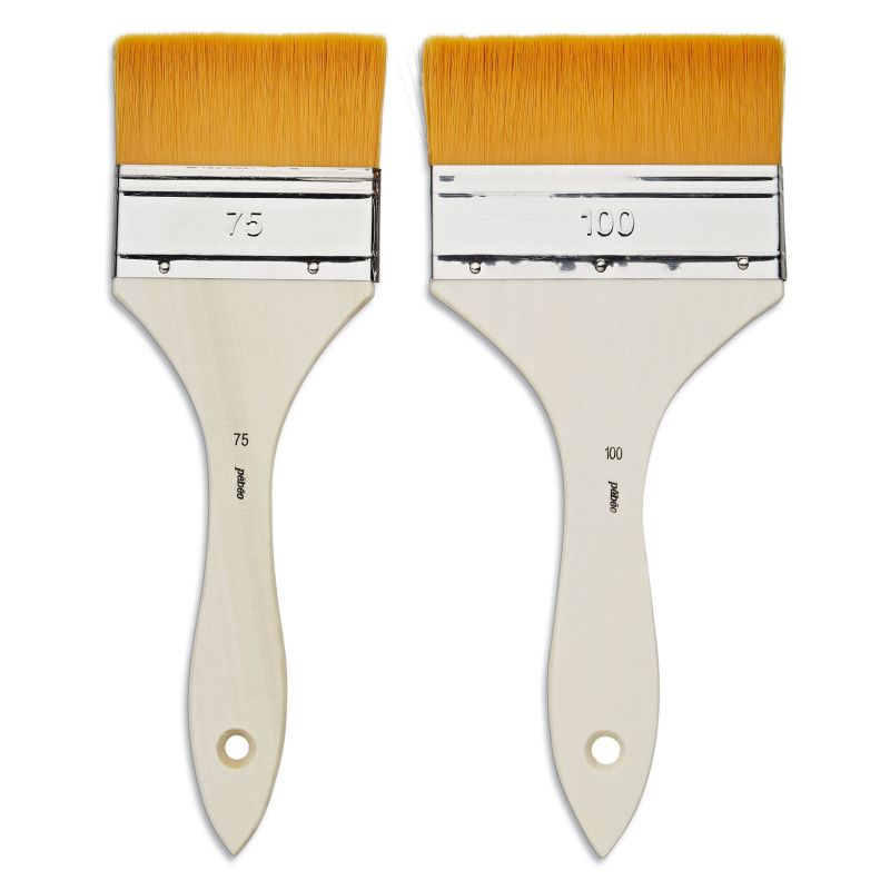 Pebeo Brush Spalters Yellow Polyamide Set  2 SET