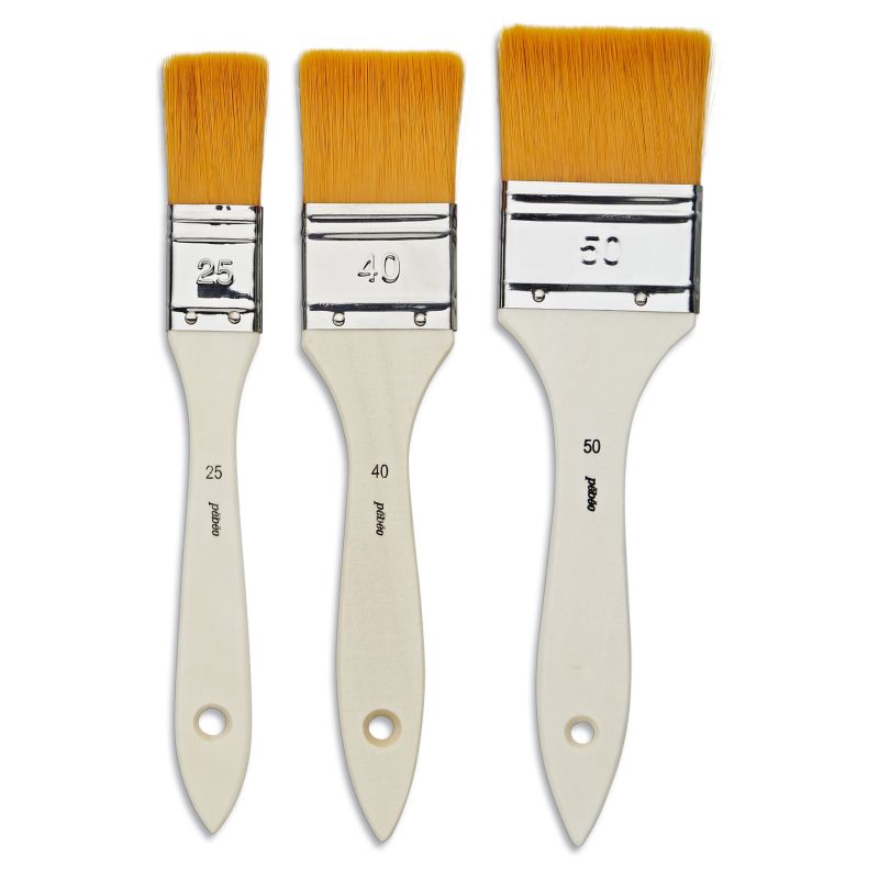 Pebeo Brush Spalters Yellow Polyamide Set 3 SET