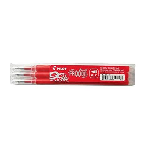 Pilot Frixion Eraseable Refill Red Packet 3
