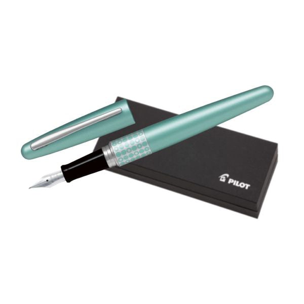 Pilot MR3 Fountain Pen Metallic Aqua Blue