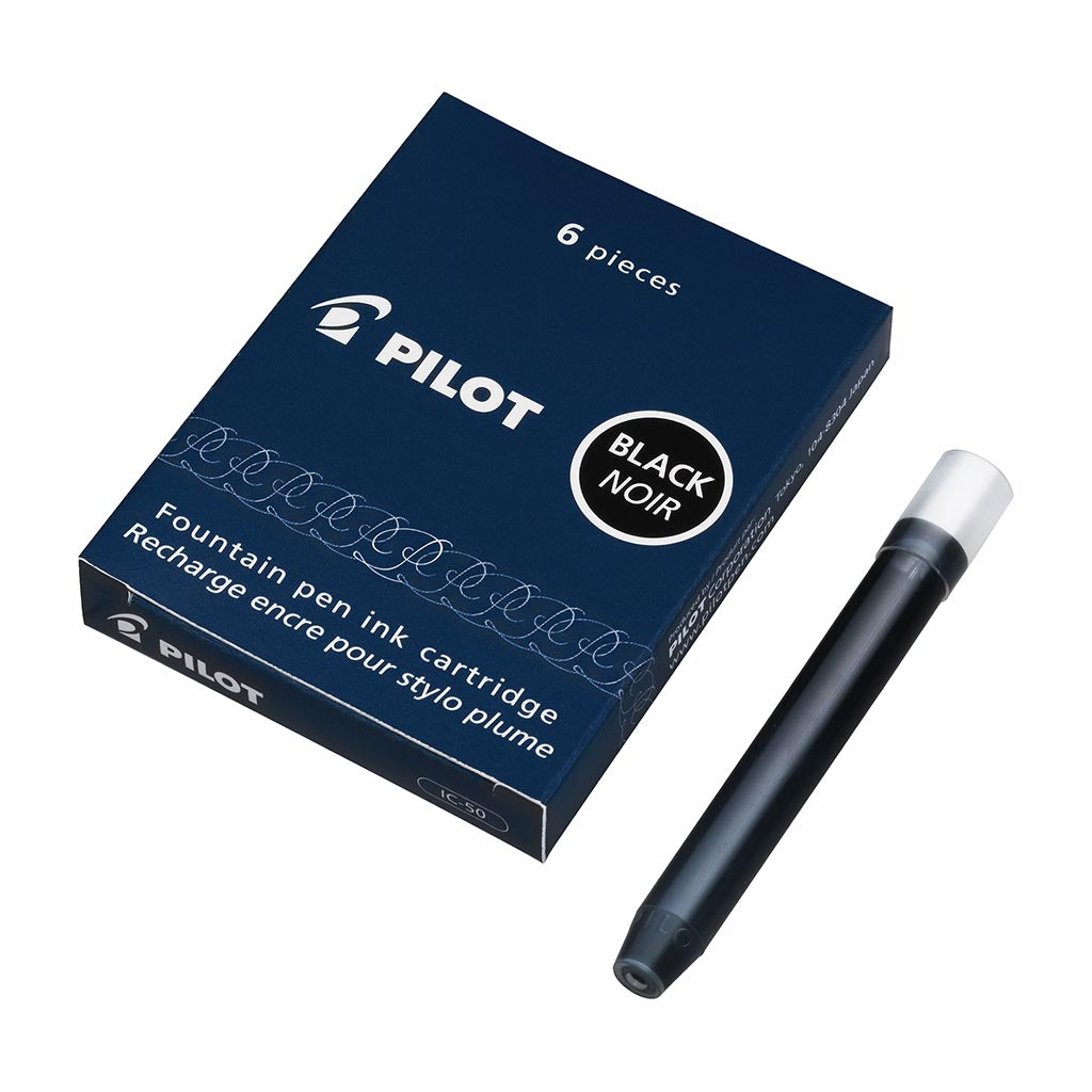 PILOT PILOT FOUNTAIN PEN INK CARTRIDGE PKT6 IC-50 BLACK