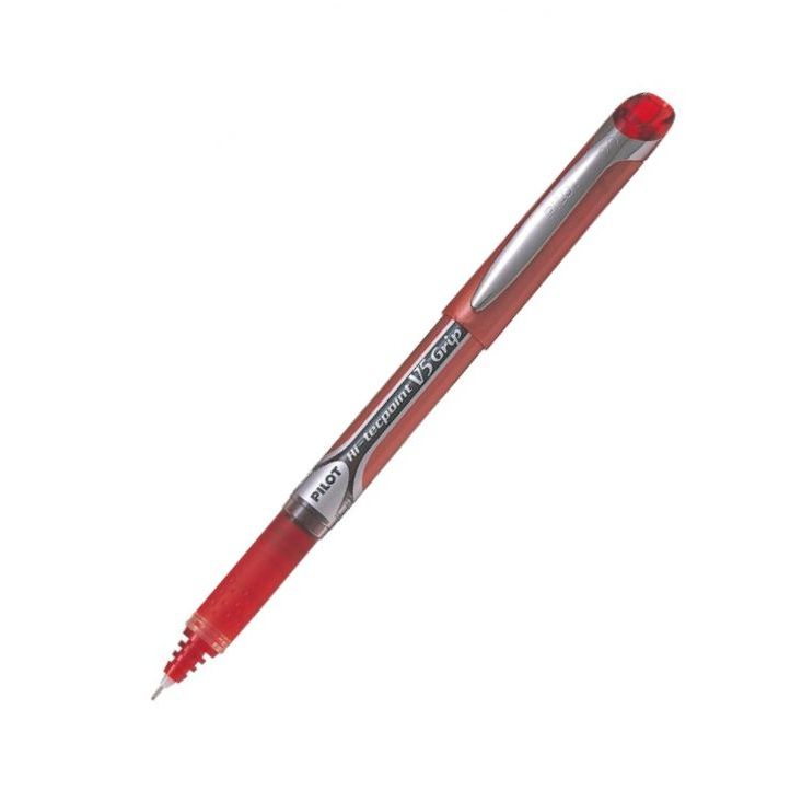 Pilot Hi-Tec V5 Grip Pen Red Extra Fine