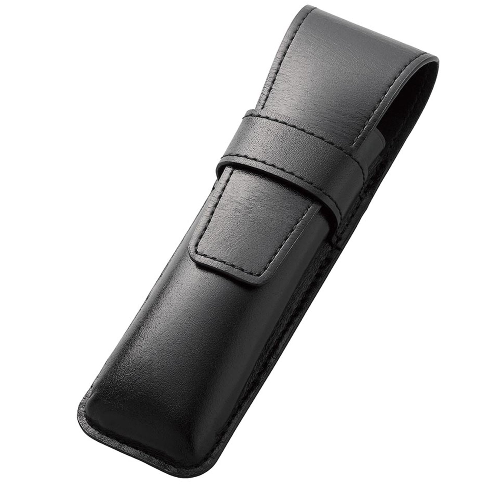 PILOT LEATHER PEN POUCH BLACK HOLDS 2 PENS