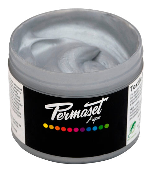 Permaset Aqua Screen Printing Ink Bright Silver 100ml