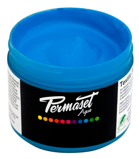 Permaset Aqua Screen Printing Ink Light Blue 100ml