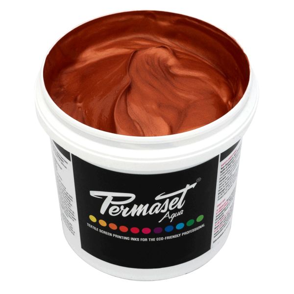 Permaset Aqua Screen Printing Ink Copper 1L