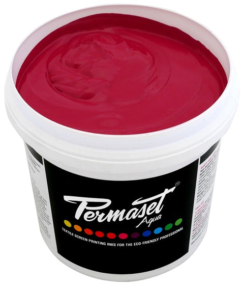 Permaset Aqua Screen Printing Ink Mid Red 1L