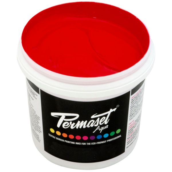 Permaset Aqua Screen Printing Ink Scarlet 1L