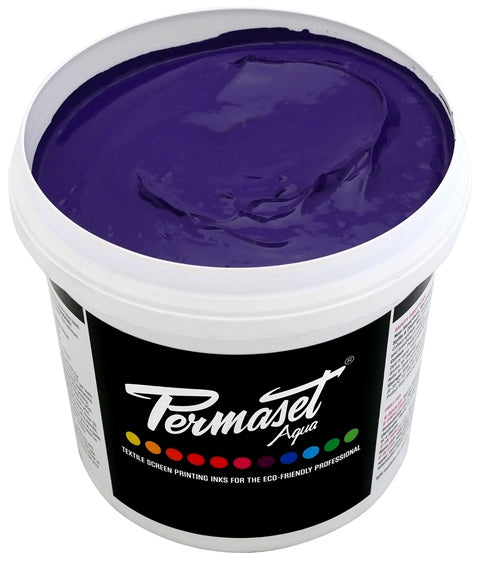Permaset Super Cover Aqua Screen Printing Ink Purple 1L