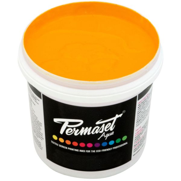 Permaset Aqua Screen Printing Ink Yellow R 1L