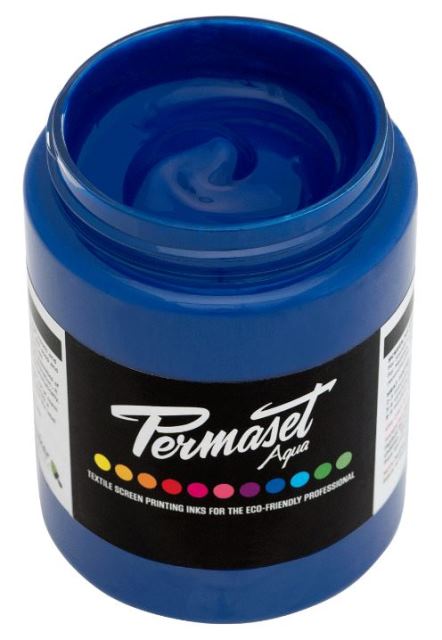 Permaset Aqua Screen Printing Ink Blue B 300ml