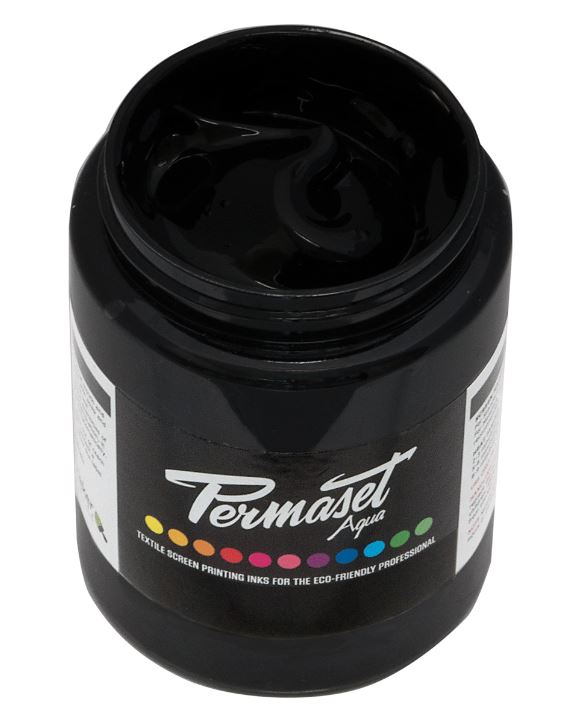 Permaset Aqua Screen Printing Ink Jet Black 300ml