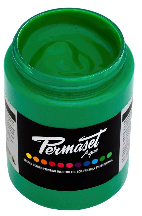 Permaset Aqua Screen Printing Ink Mid Green 300ml