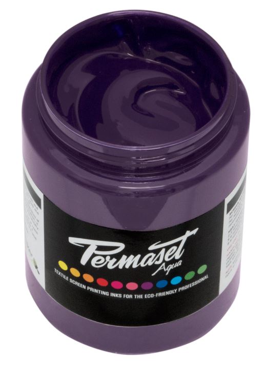 Permaset Aqua Screen Printing Ink Purple 300ml