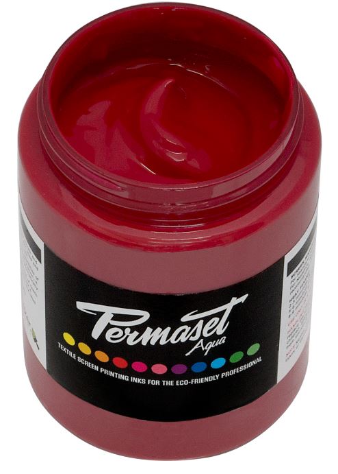 Permaset Aqua Screen Printing Ink Mid Red 300ml