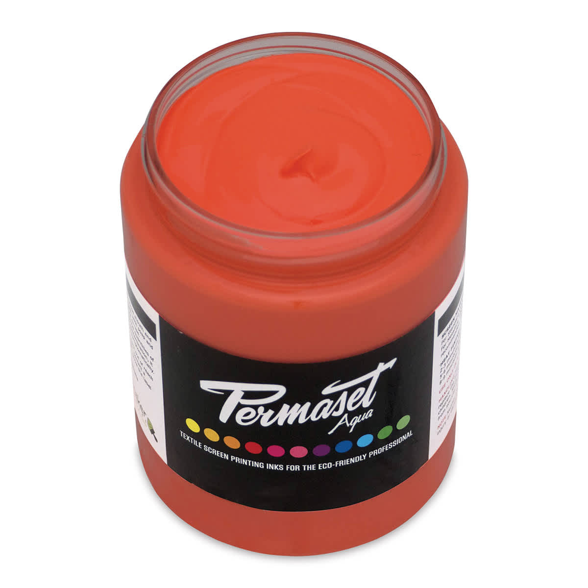 Permaset Super Cover Aqua Screen Printing Ink Glow Orange