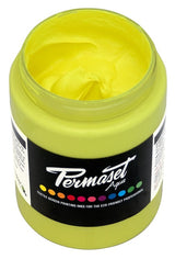 Permaset Super Cover Aqua Screen Printing Ink Glow Yellow 300ml