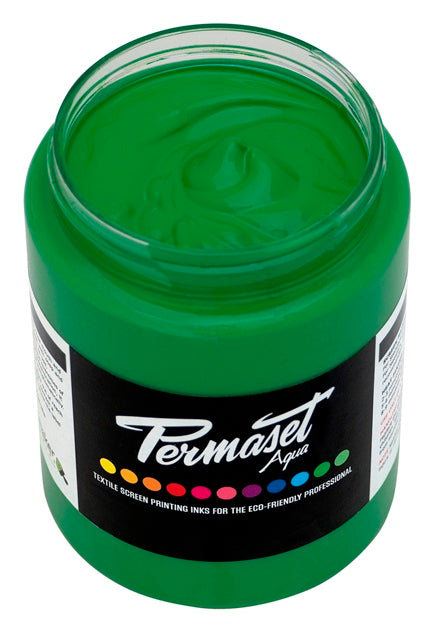 Permaset Super Cover Aqua Screen Printing Ink Mid Green 300ml