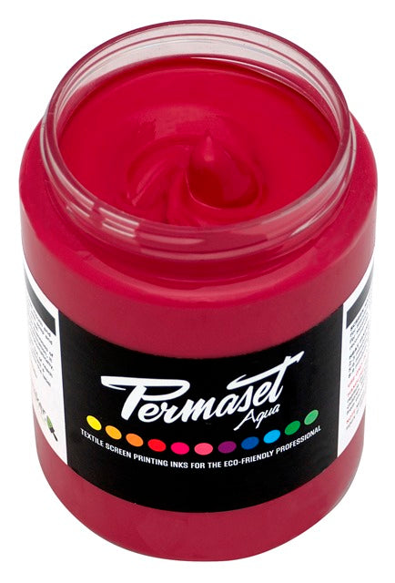 Permaset Super Cover Aqua Screen Printing Ink Mid Red 300ml