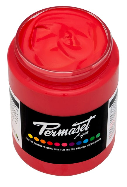 Permaset Super Cover Aqua Screen Printing Ink Scarlet 300ml