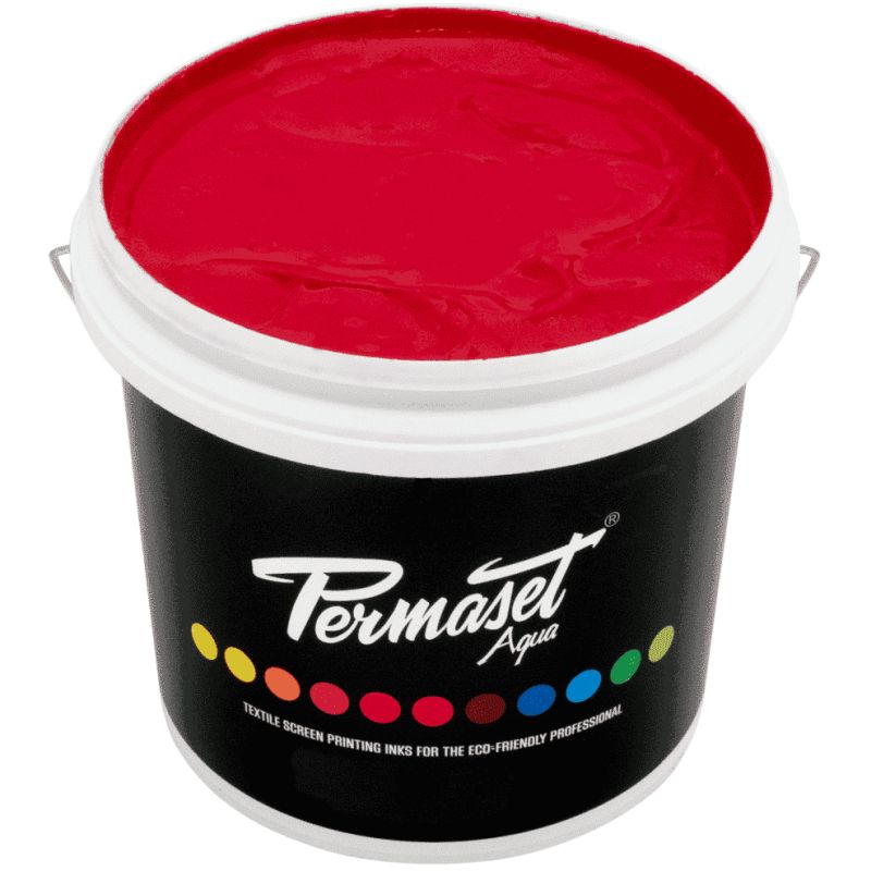 Permaset Aqua Screen Printing Ink Bright Red 4L