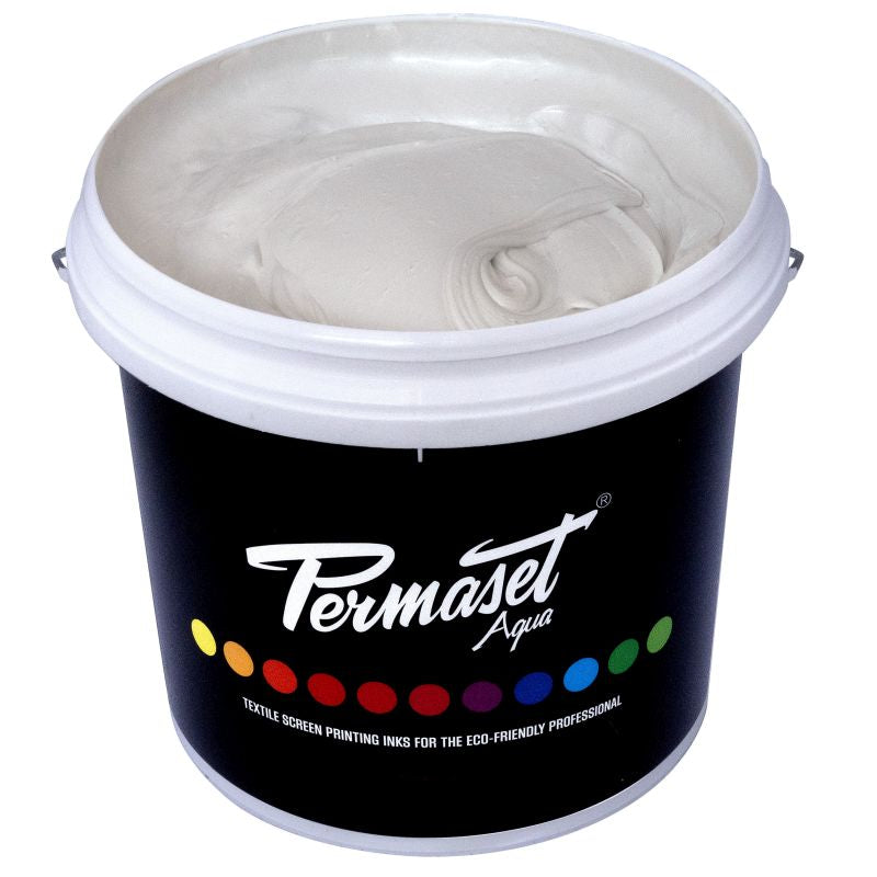 Permaset Aqua Screen Printing Ink Pearl White 4L