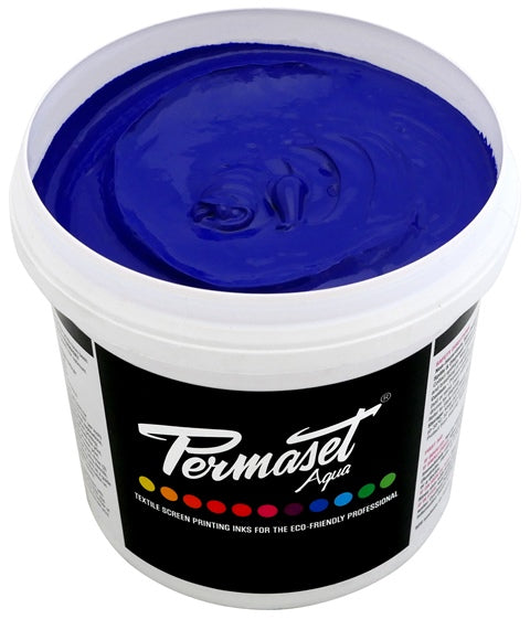Permaset Super Cover Aqua Screen Printing Ink Ultra Blue 4L